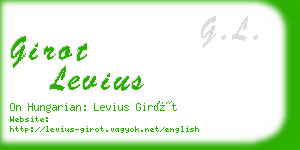 girot levius business card